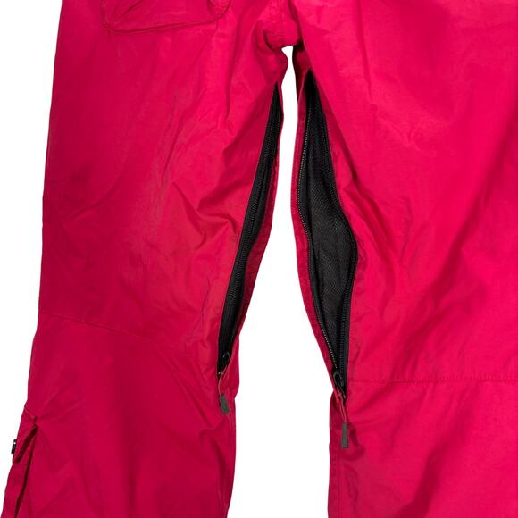 Orage Ski Snowboard Pants Girls Size 12 Pink Cargo Suspenders Cargo Pockets - Picture 13 of 16